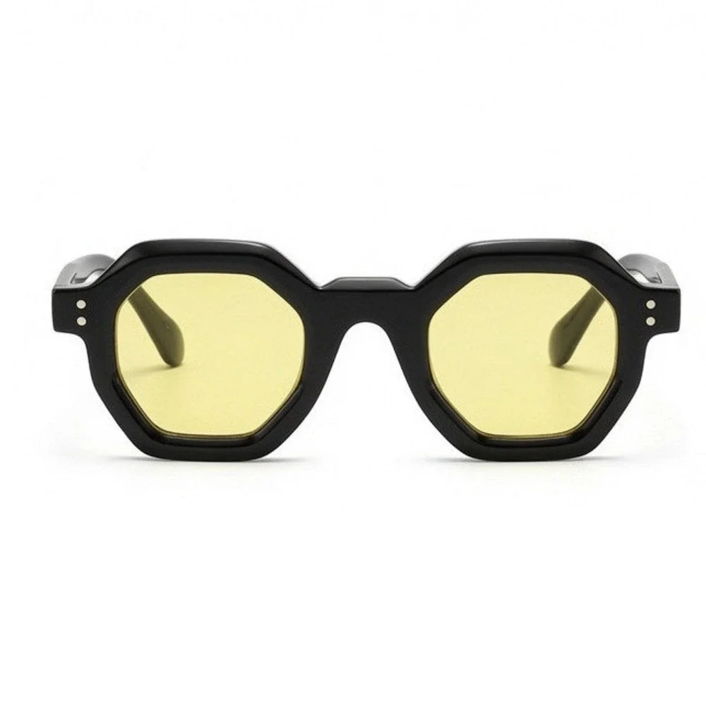 Men Sunglasses Chunky Geometric Eyewear Offers Unique Retro Fashion Style Classy